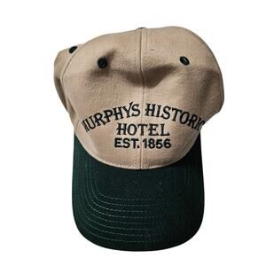 Murphys Historic Hotel Est 1856 California Gold Country Khaki Green Hat